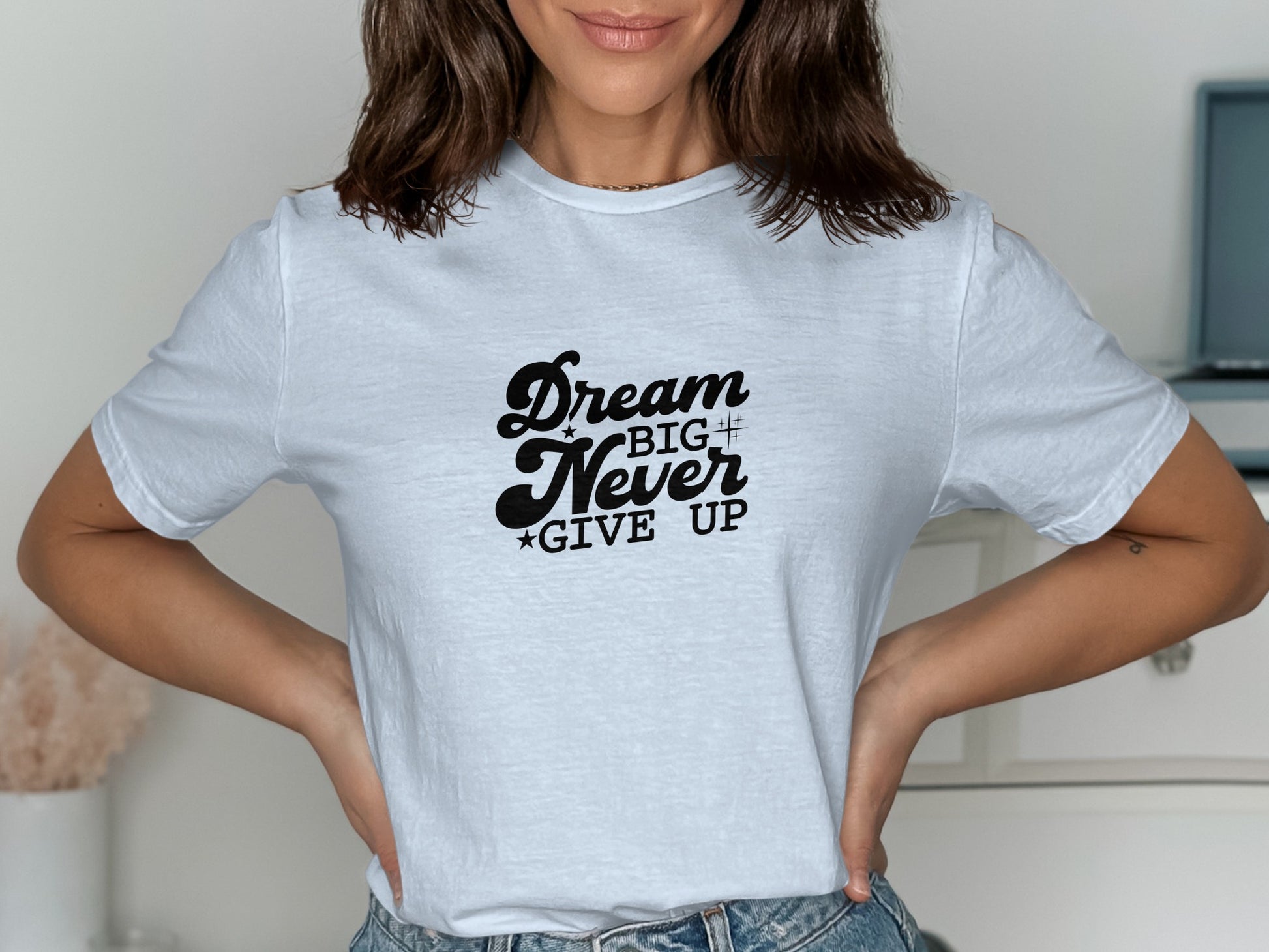 Dream Big Never Give Up Graphic T-shirt product