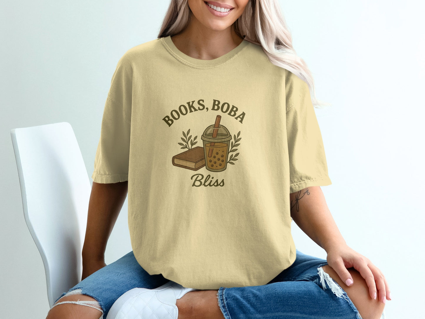 Books Boba Bliss Graphic T-Shirt product type