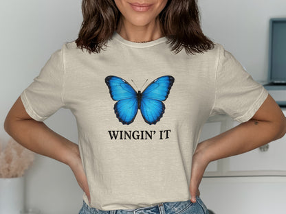 Wingin' It Butterfly Shirt Graphic Tee Product