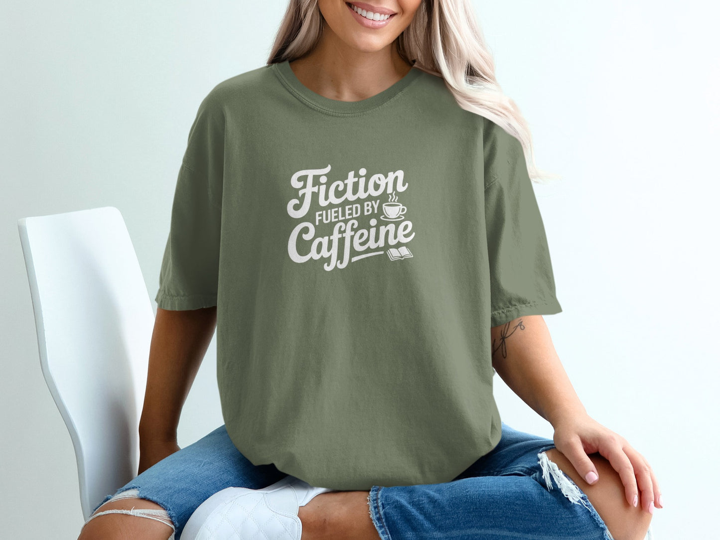 Fiction Fueled by Caffeine Graphic T-Shirt product