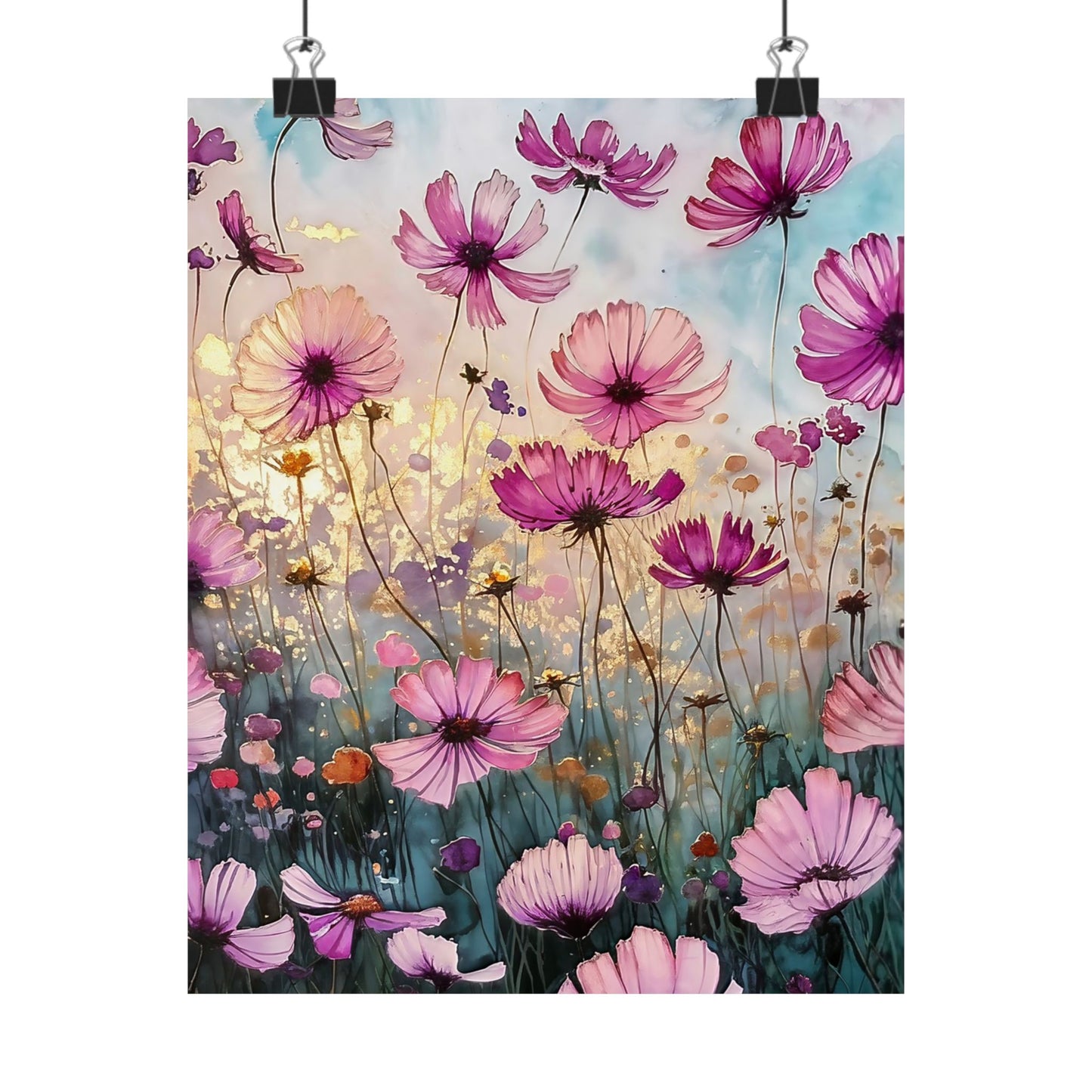 Fields Of Purple Flowers Poster