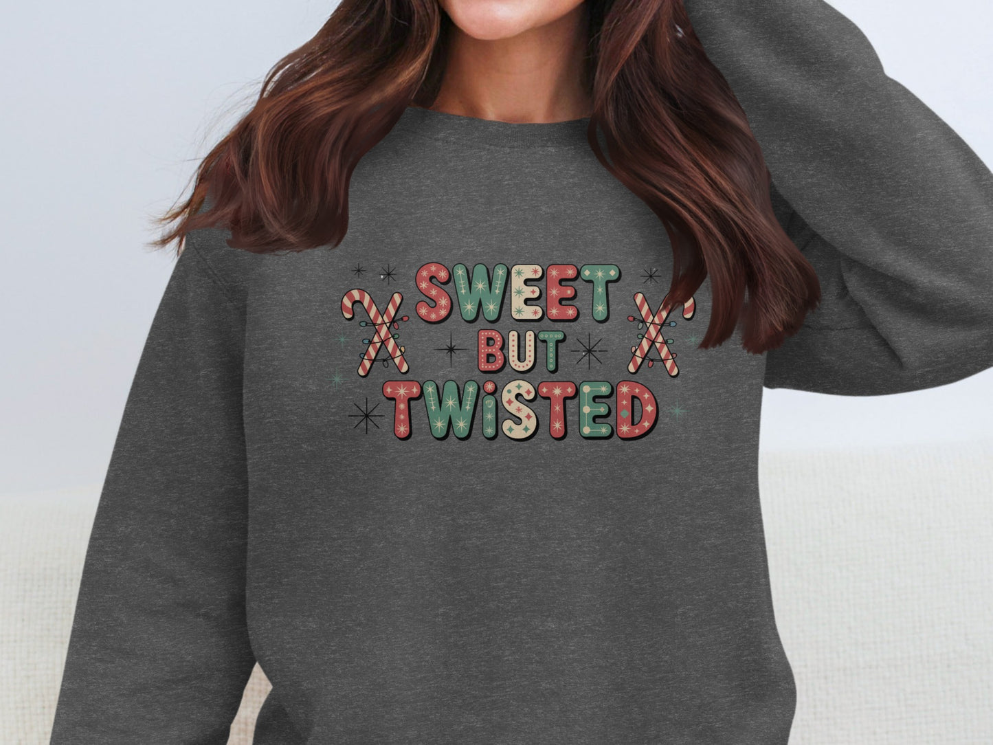 Sweet But Twisted Graphic Sweatshirt for Fun Style