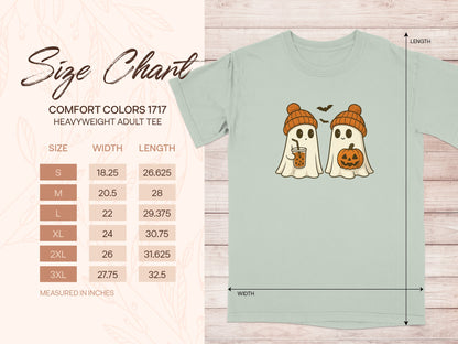Halloween Themed T-shirt With Cute Ghosts product type