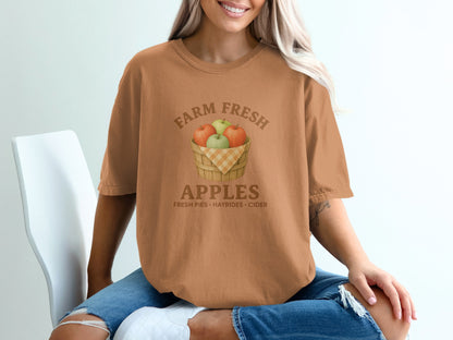 Farm Fresh Apples Graphic Casual Oversized Shirt product
