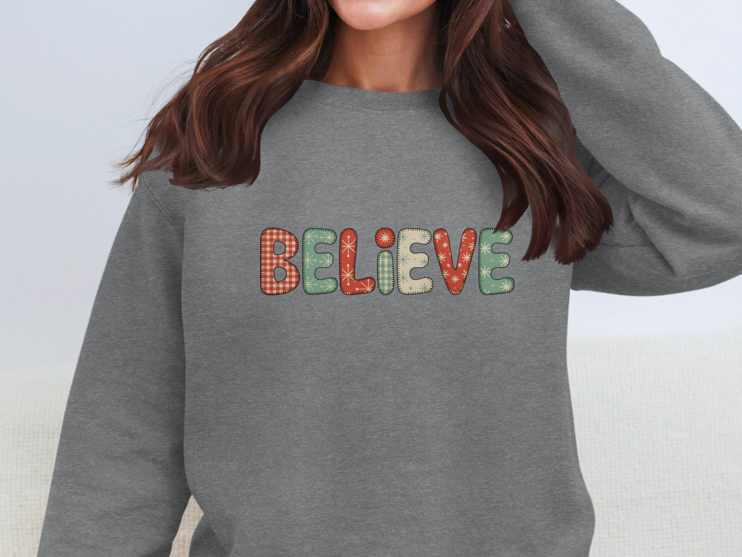 BELIEVE Festive Graphic Sweatshirt Product