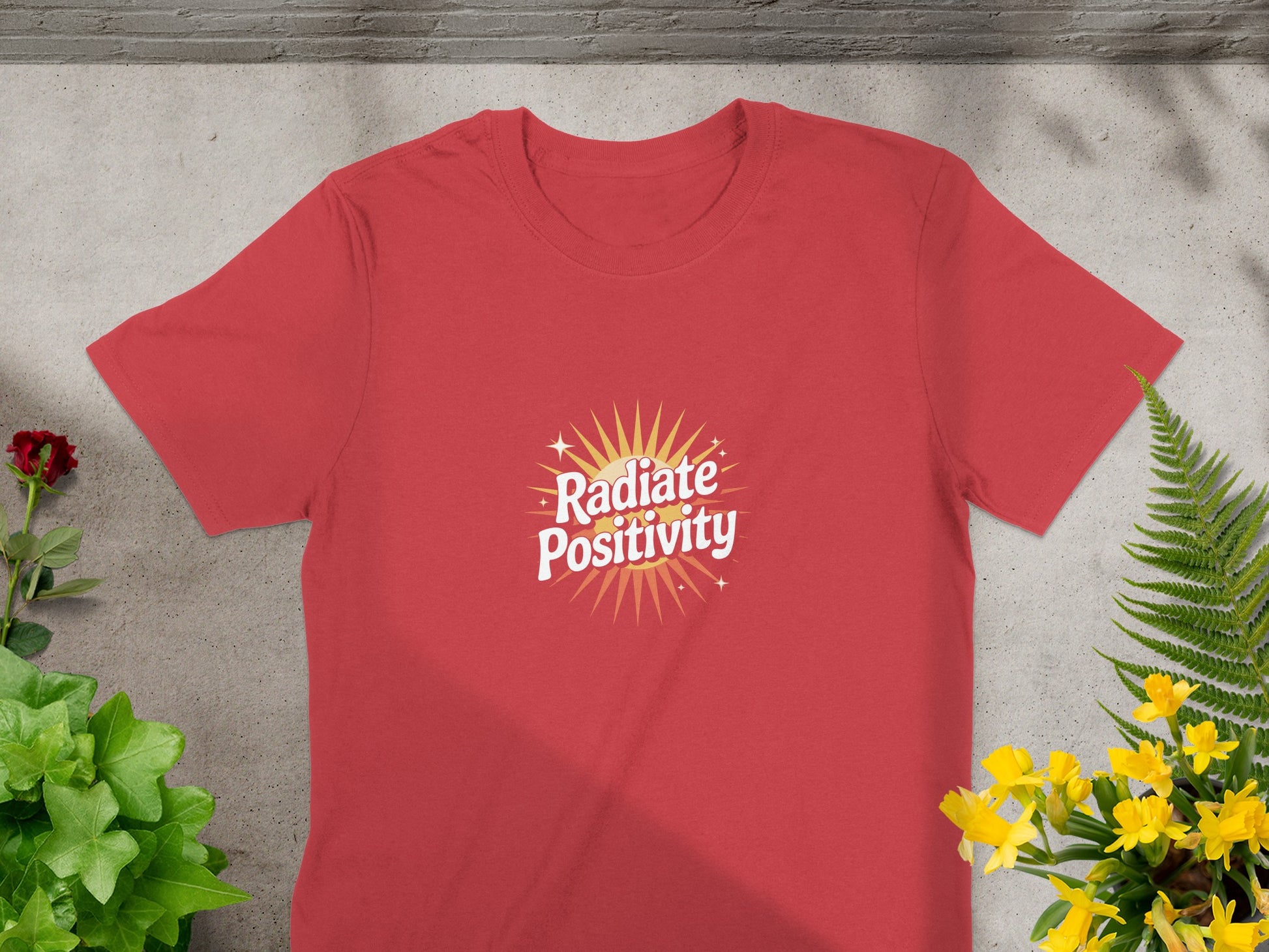 Radiate Positivity Graphic Red Shirt product