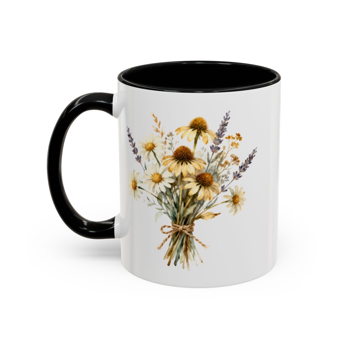 Beautiful Floral Bouquet Design Ceramic Mug Product