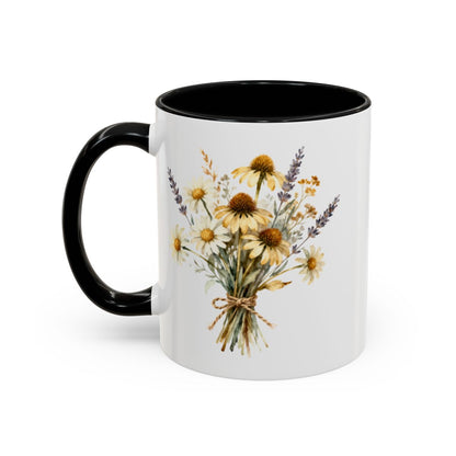 Beautiful Floral Bouquet Design Ceramic Mug Product