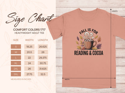 Fall Is For Reading & Cocoa Adult Tee Shirt product type