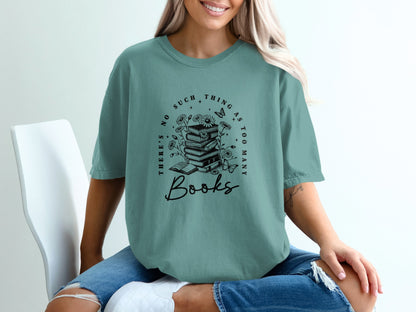 Too Many Books Graphic Tees Collection product