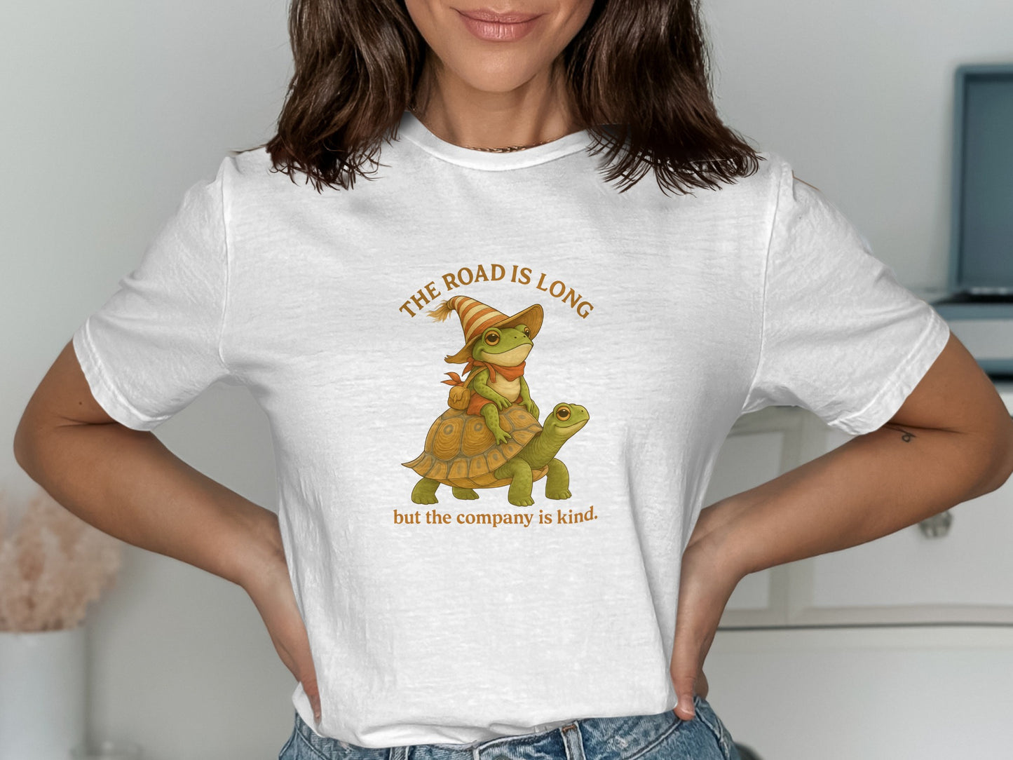 The Road is Long But The Company is Kind T-shirt product