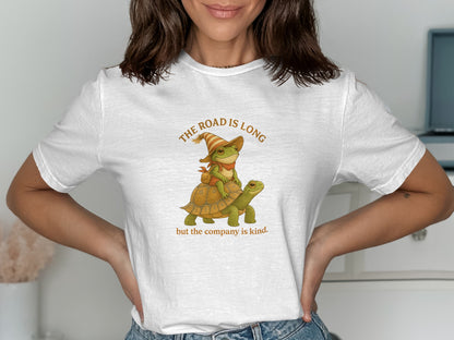 The Road is Long But The Company is Kind T-shirt product