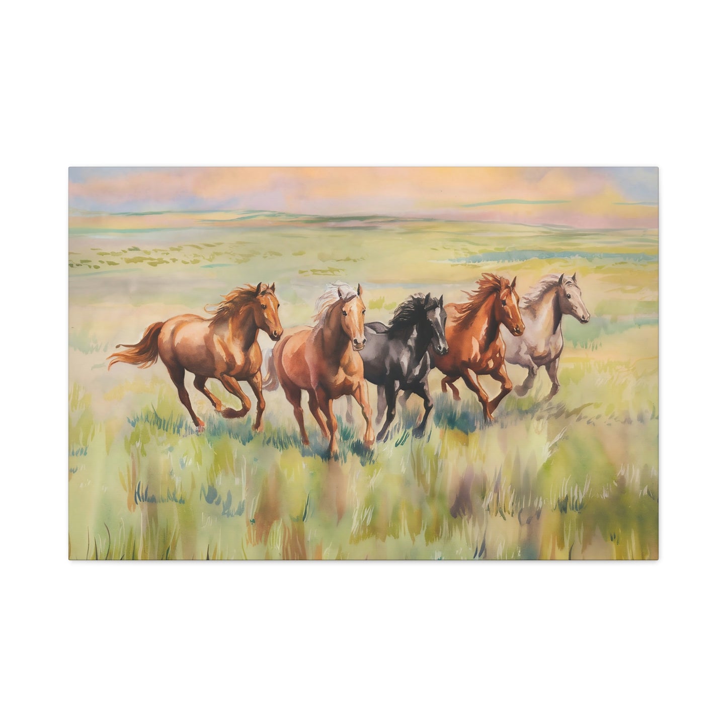 Wild Horses Canvas Wall Art