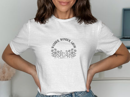 Wander Wonder Grow Graphic Tee Shirt product type