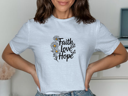 Faith Love Hope Graphic Tee product