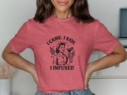 Came Saw Infused Graphic Red Tee Shirt product type