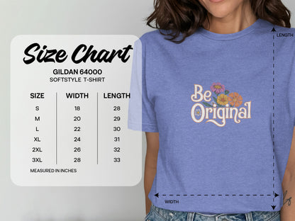 Be Original Floral Design T-Shirt product type