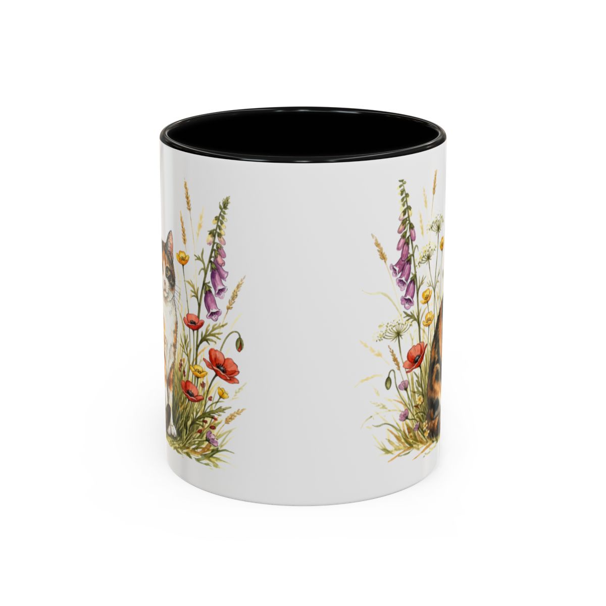 Colorful Floral Pattern Design Coffee Mug