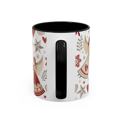 Festive Angel and Star Pattern Coffee Mug Product