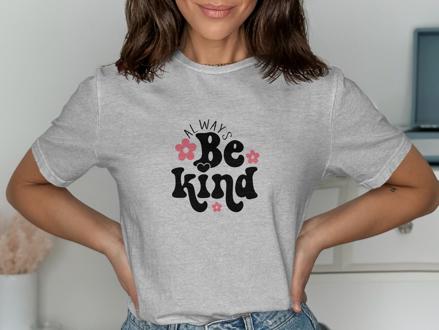 Always Be Kind Floral Graphic T-Shirt product type