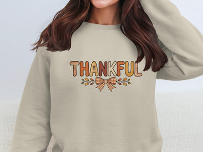 Thankful Sweatshirt Holiday Season Apparel Sweater
