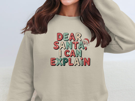 Dear Santa I Can Explain Funny Christmas Shirt