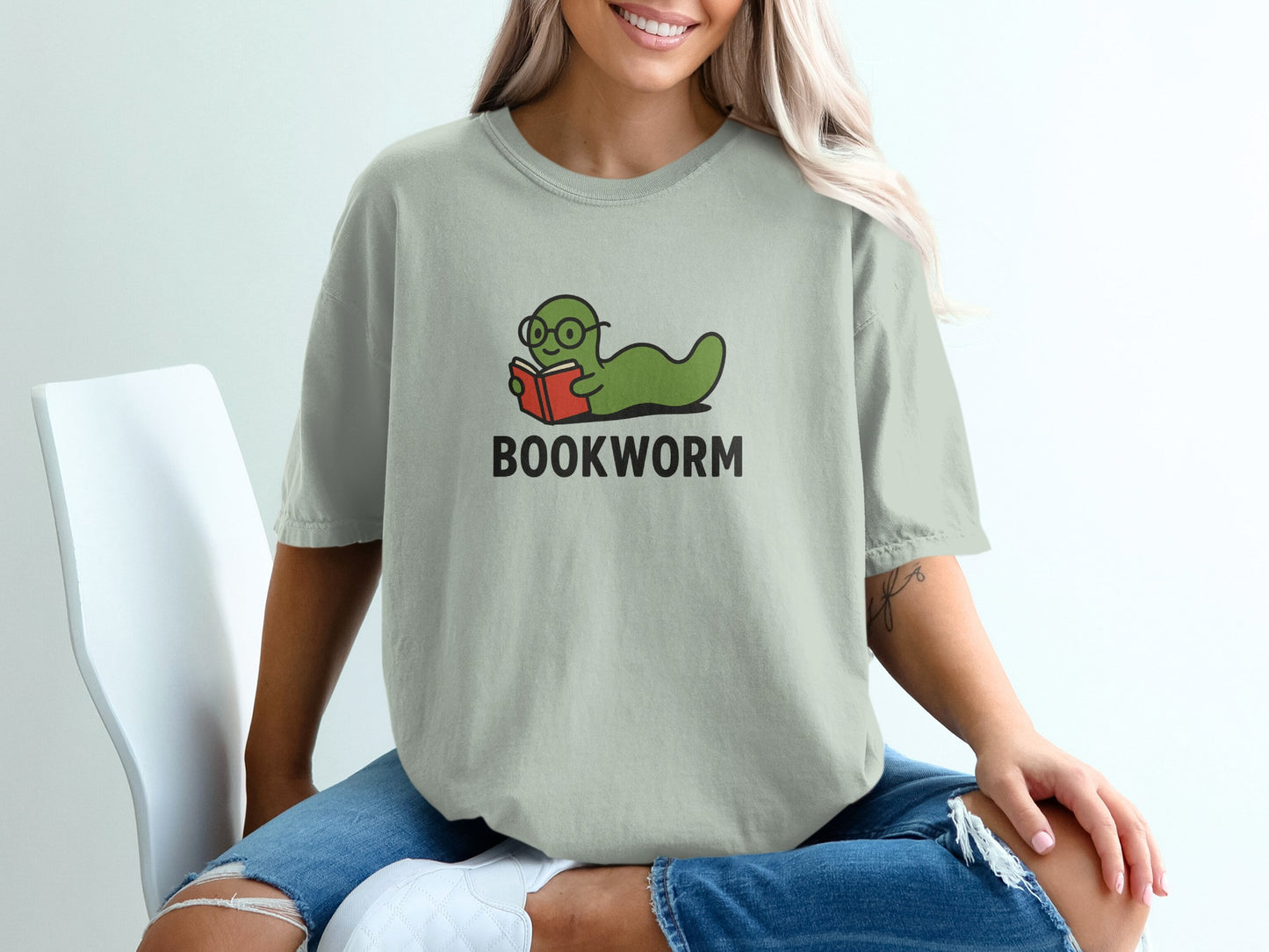 Cute Bookworm Reading T-Shirt for Book Lovers product
