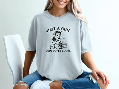 Just A Girl Who Loves Books Graphic Tee product