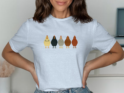 Colorful Chicken Illustration Women's T-shirt product