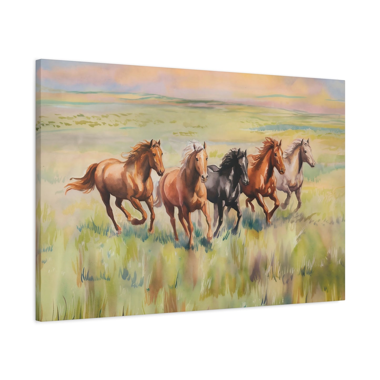 Wild Horses Canvas Wall Art
