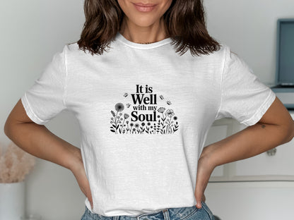 It is Well with my Soul Comfortable Soft T-shirt product type
