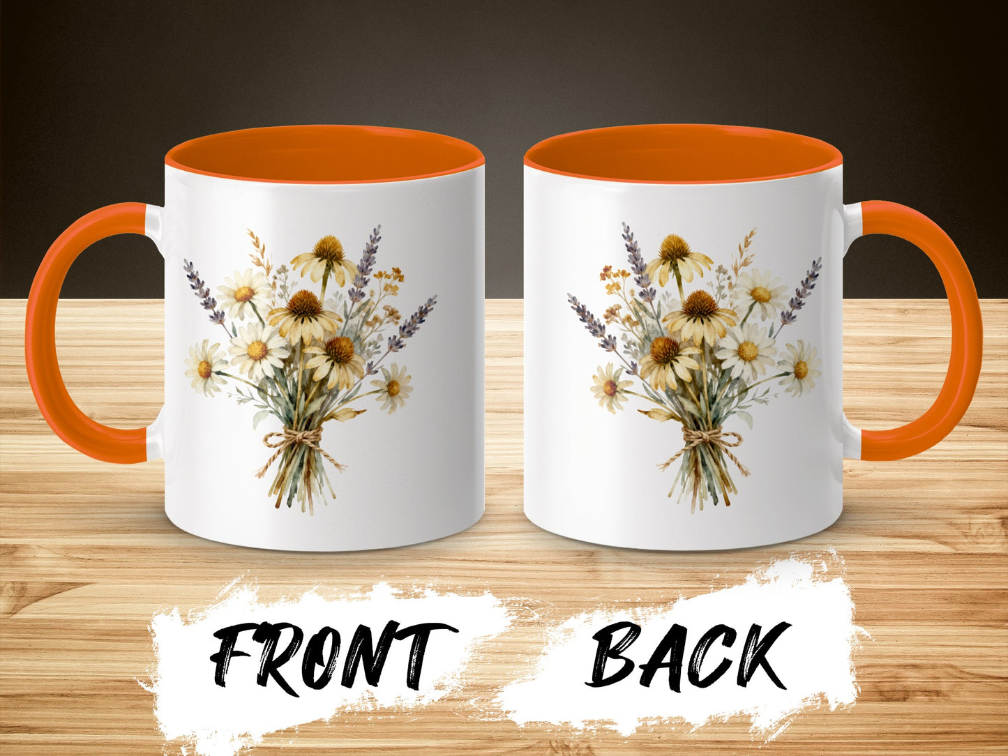 Floral Bouquet Print Coffee Mug Decor Product