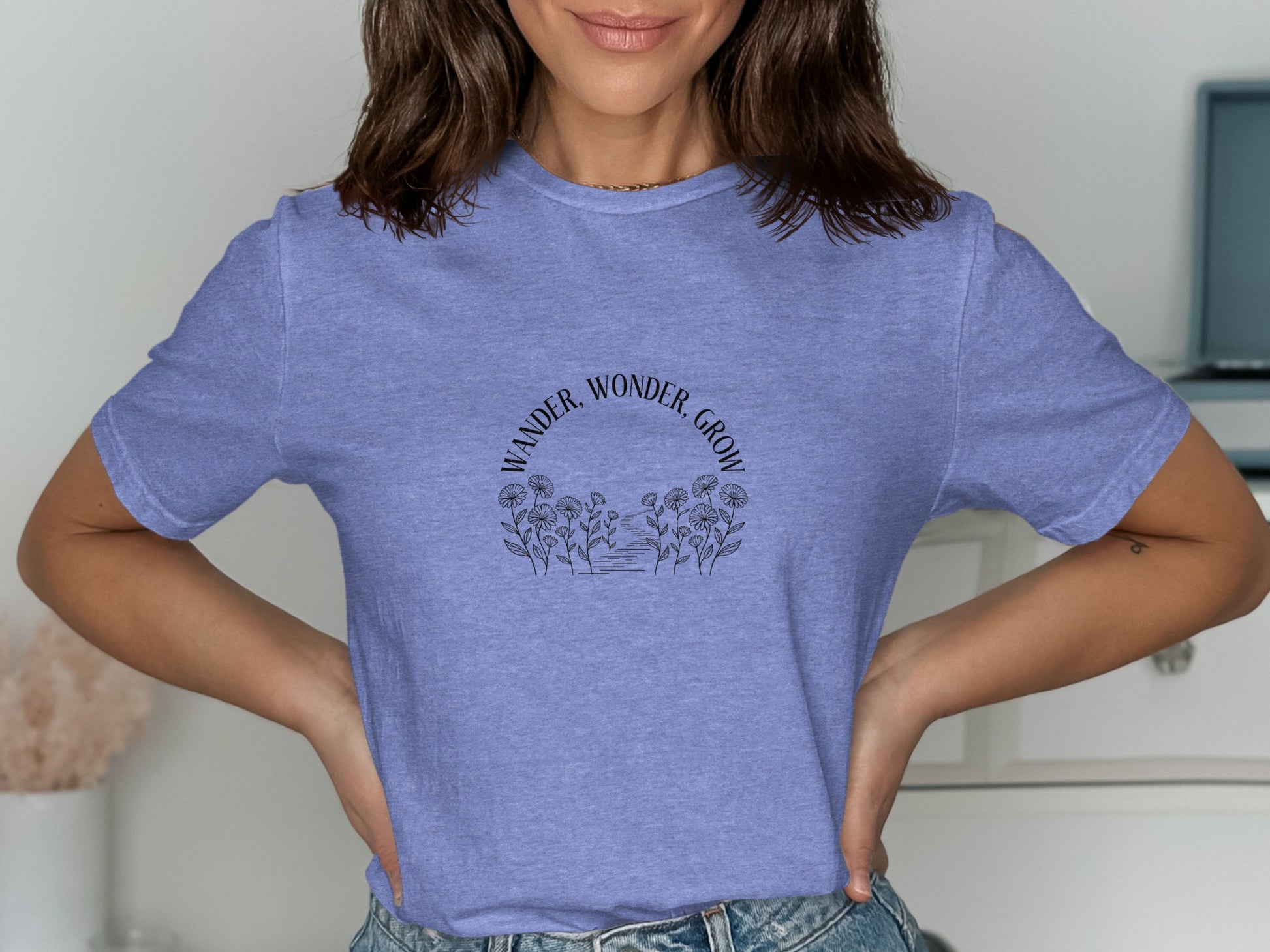 Wander Wonder Grow Printed Casual Wear T-Shirt product type