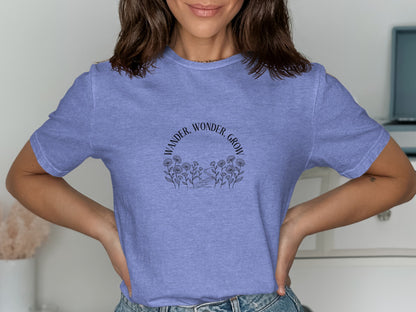 Wander Wonder Grow Printed Casual Wear T-Shirt product type