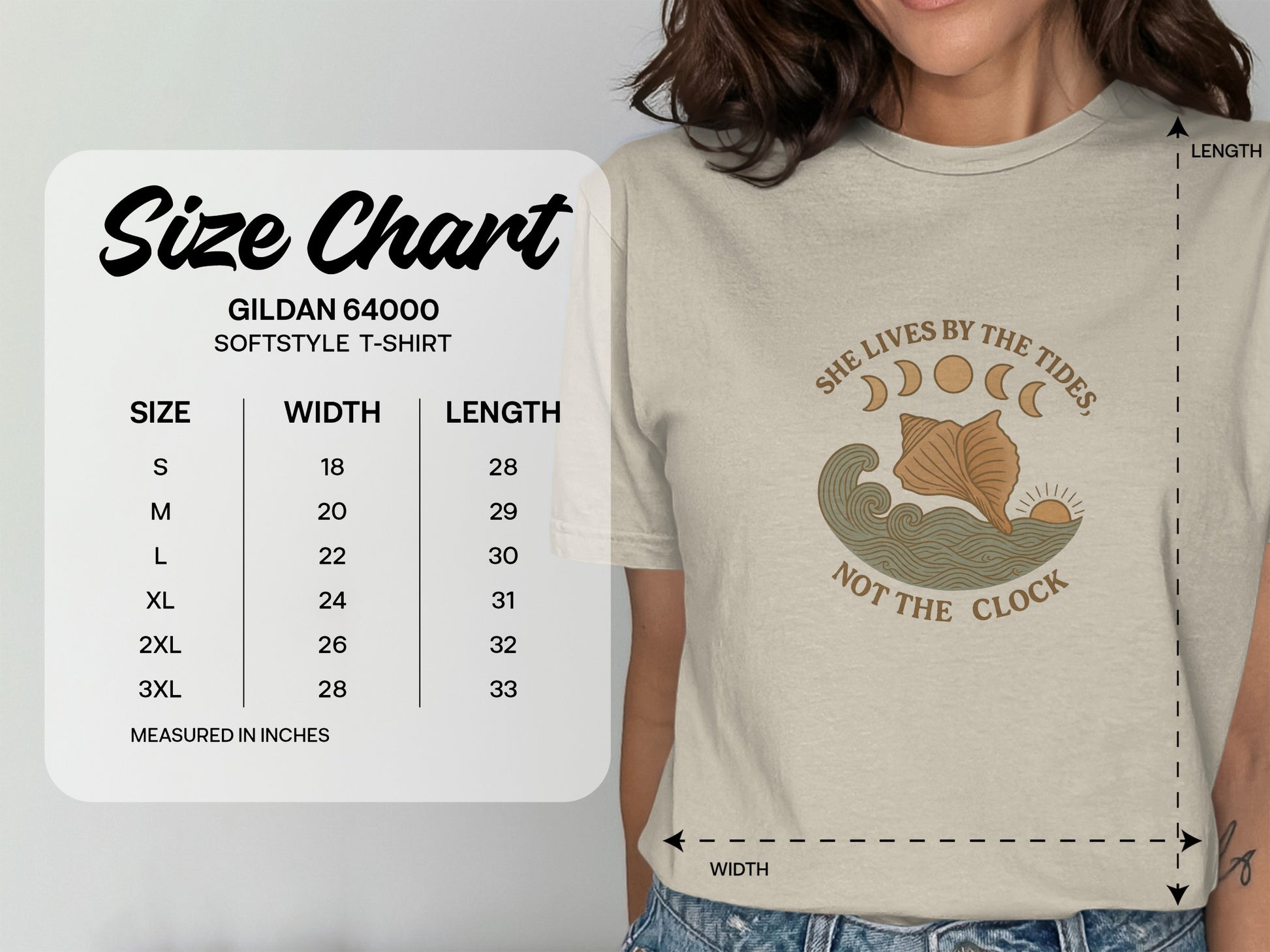 She Lives by the Tides Not the Clock T-shirt product