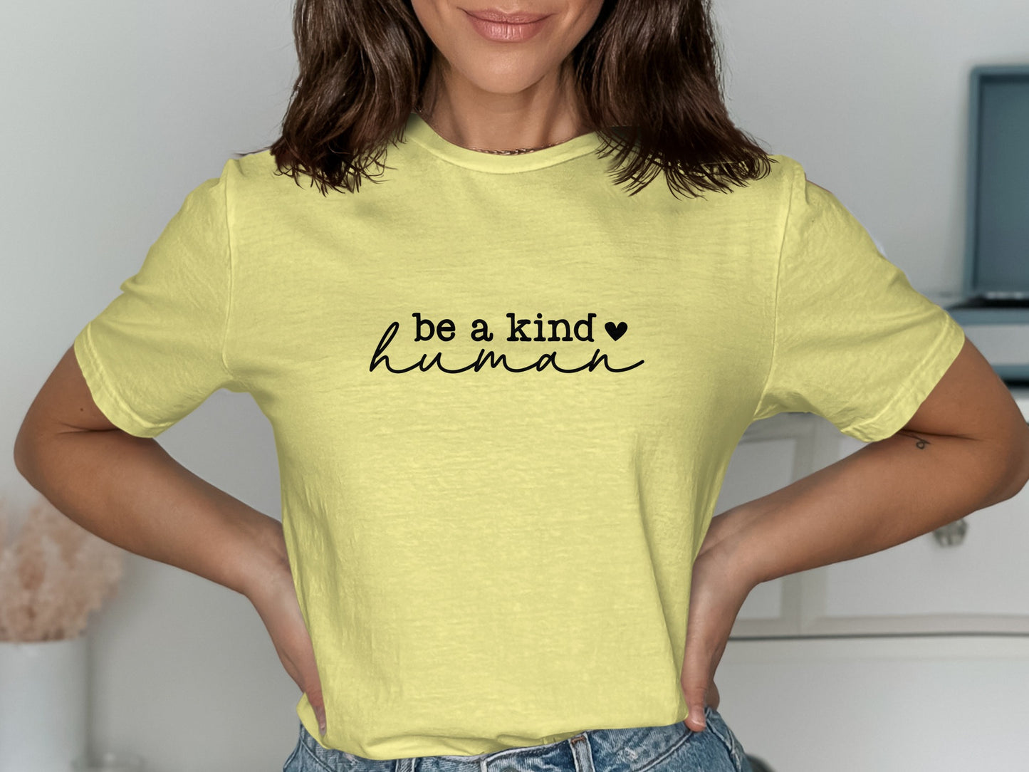 Be A Kind Human Heart Graphic Tee Product