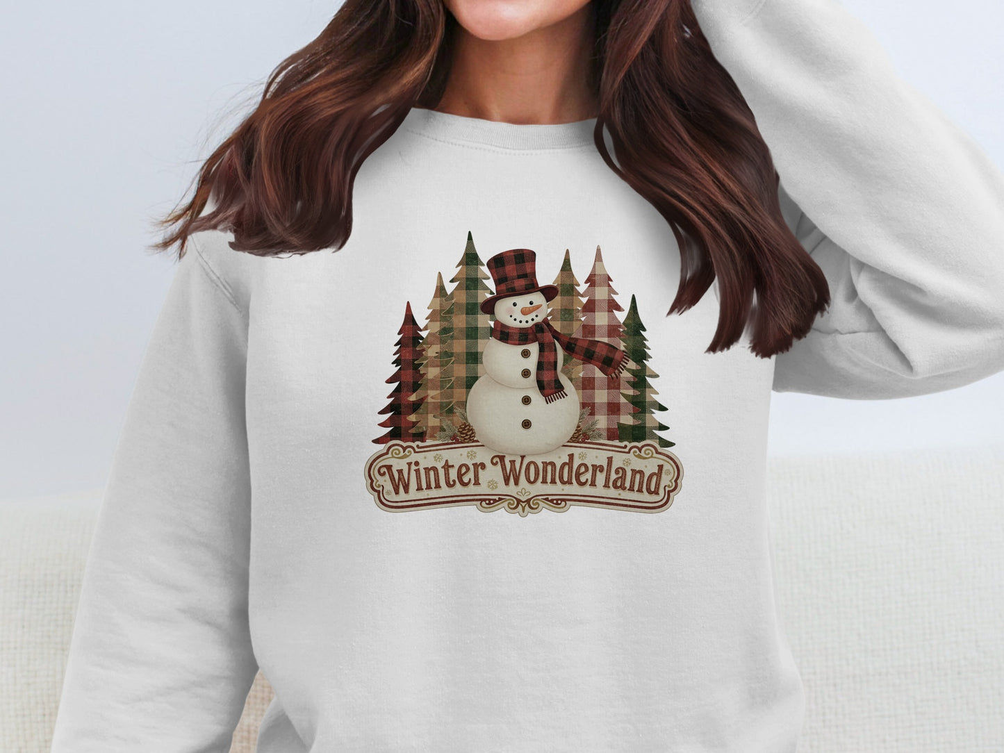 Winter Wonderland Snowman Graphic Sweatshirt
