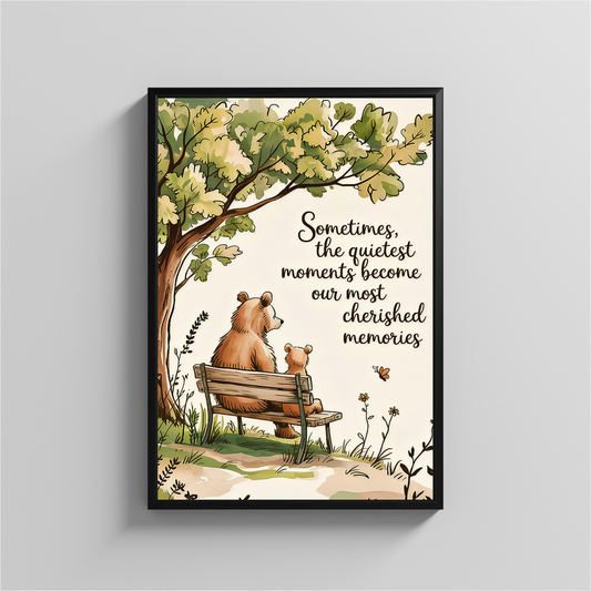 5 Inspirational Bear Family Quote Bundle Digital Download Set