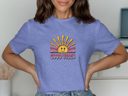 Good Vibes Sun and Smile Graphic T-shirt product type