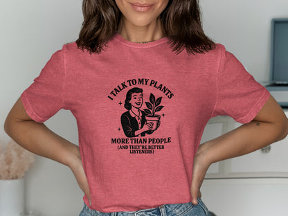 I Talk to My Plants Graphic Printed T-Shirt product type
