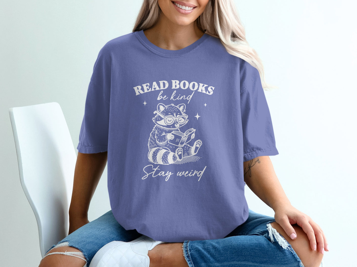 Read Books Be Kind Stay Weird Graphic T-Shirt product type