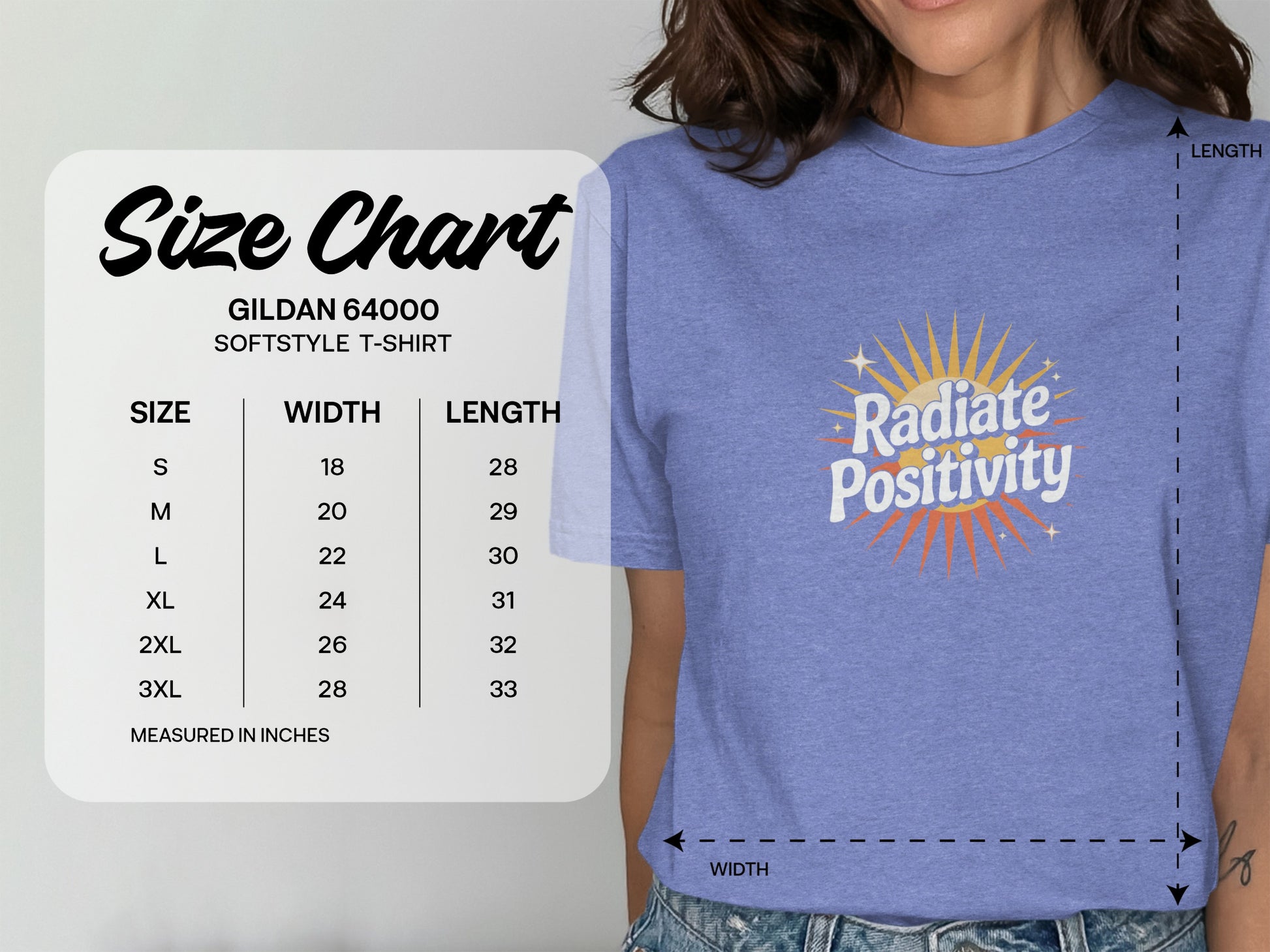 Radiate Positivity Comfortable Softstyle T-shirt product
