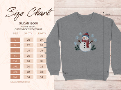 Snowman Graphic Heavy Blend Crewneck Sweatshirt