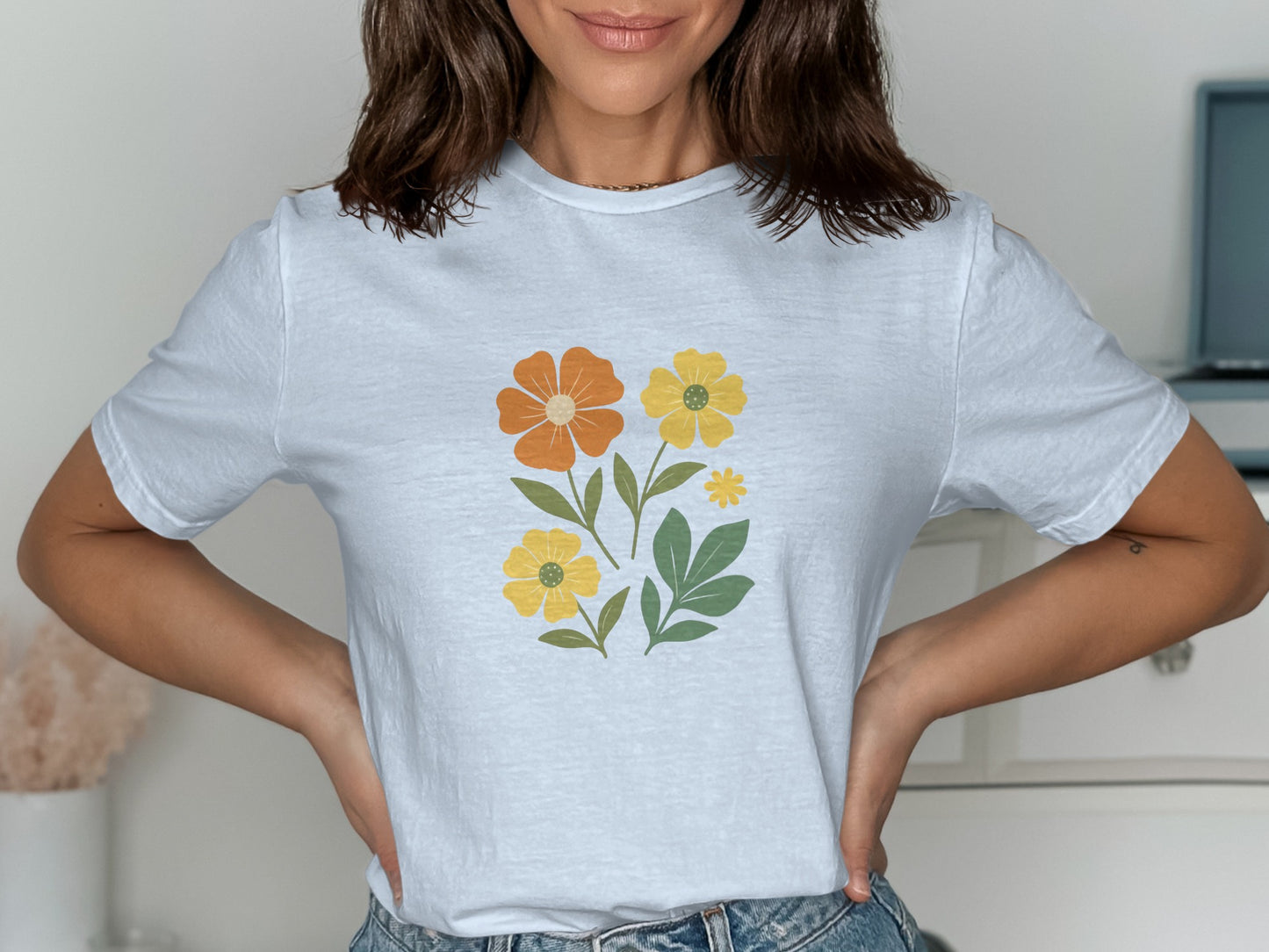 Colorful Floral Graphic Women's T-Shirt product