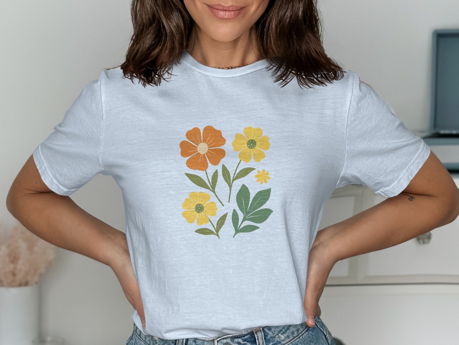 Colorful Floral Graphic Women's T-Shirt product