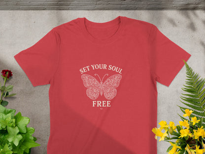 Set Your Soul Free Butterfly Design T-Shirt product type
