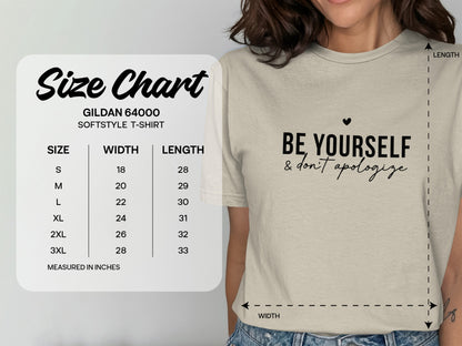 Be Yourself and Dont Apologize Softstyle T-Shirt product
