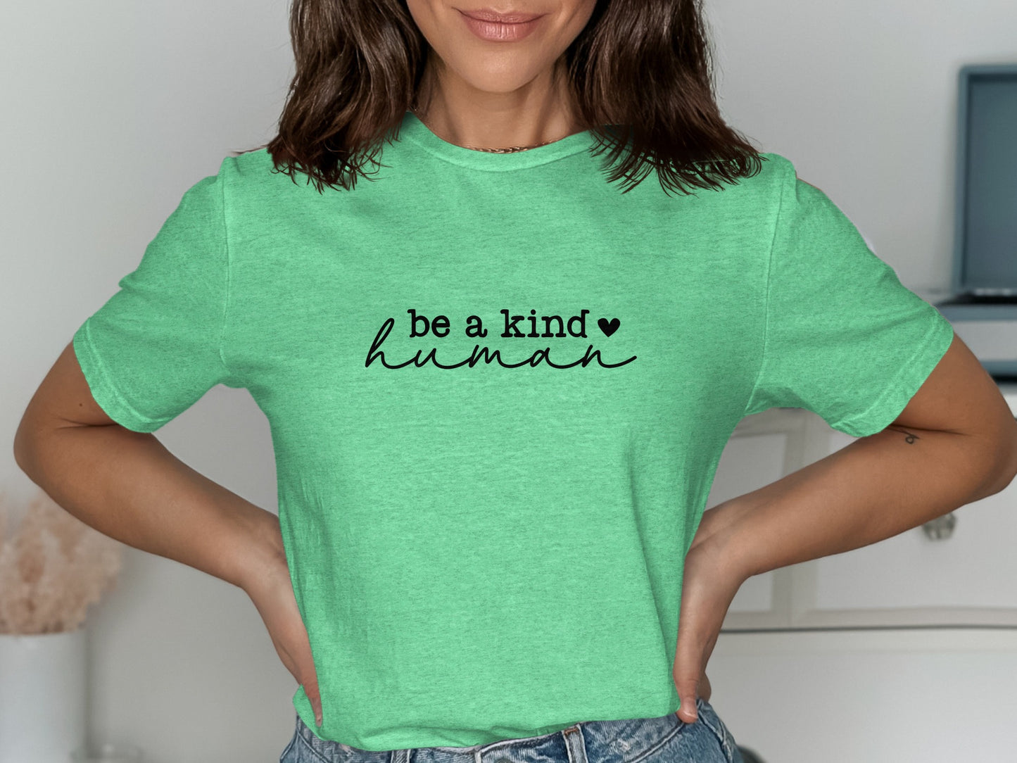Inspirational Be A Kind Human Text T-shirt product