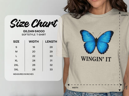 Wingin' It with Blue Butterfly T-shirt product type