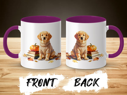 Cute Autumn Puppy Design Ceramic Coffee Mug product